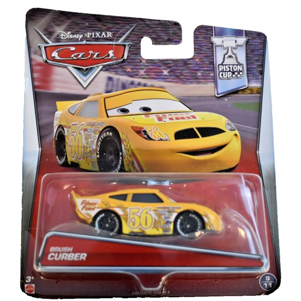 Disney Pixar Cars Brush Curber Diecast Car 2016 Piston Cup 9/11 Mattel DVV58